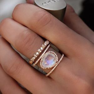 Jewelry - {Danielle} boho moonstone rose gold statement ring Jewelry - {Danielle} boho moonstone rose gold statement ring